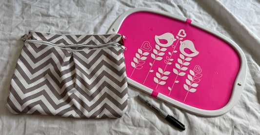 Seller #22 - Wet bag & silicone travel placement - EUC