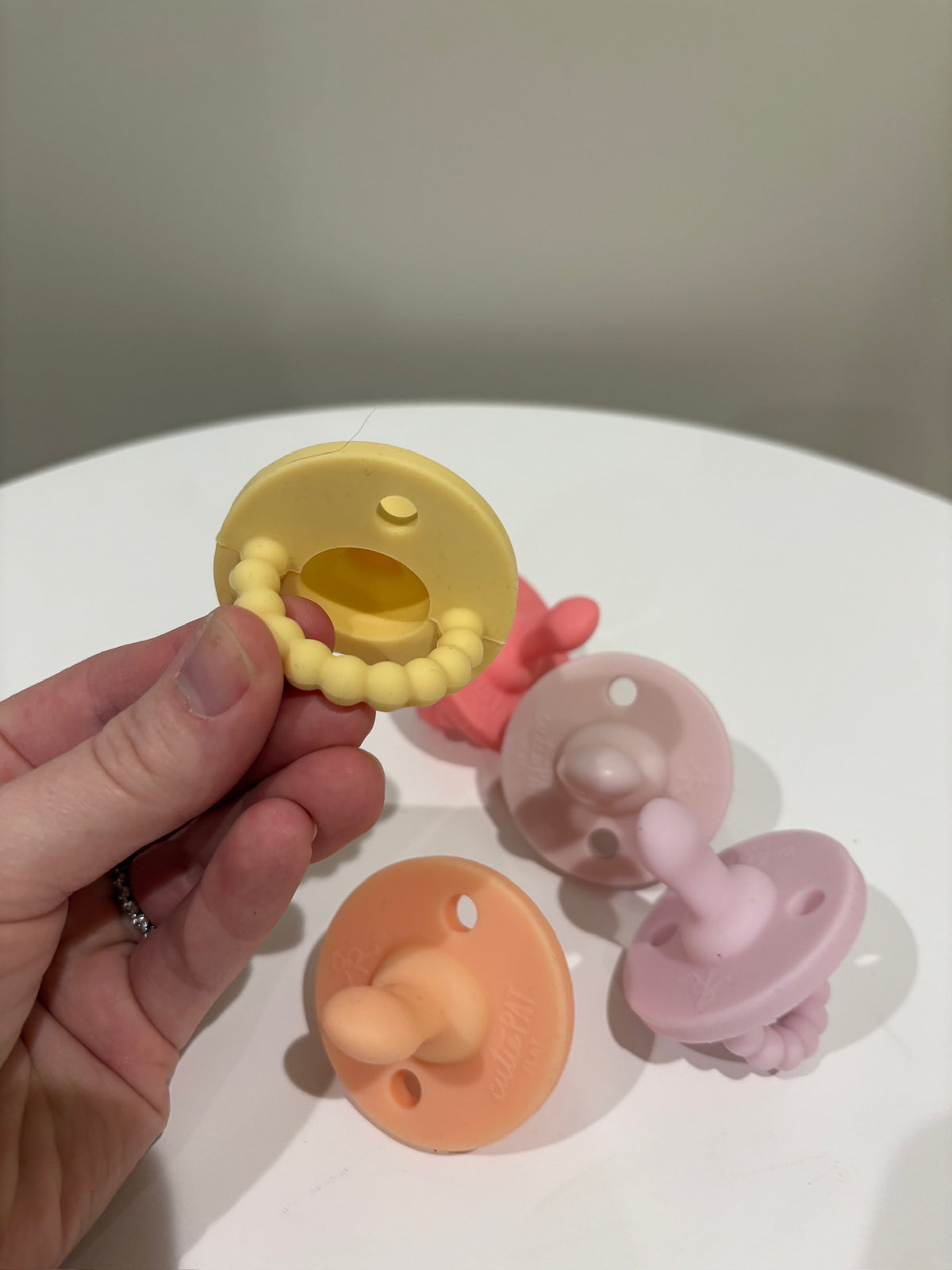 Seller #105 - Bundle of Girly Ryan and Rose Flat Pacifers Never Used