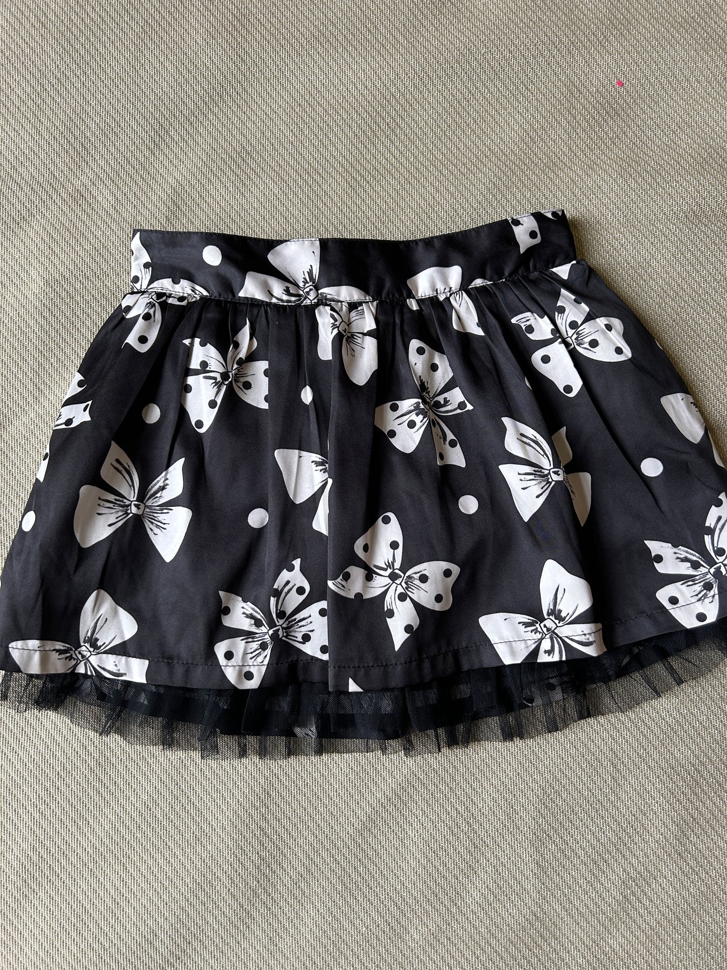 Sonoma/Girl's Silky Skirt/Black & Cream/Size 5