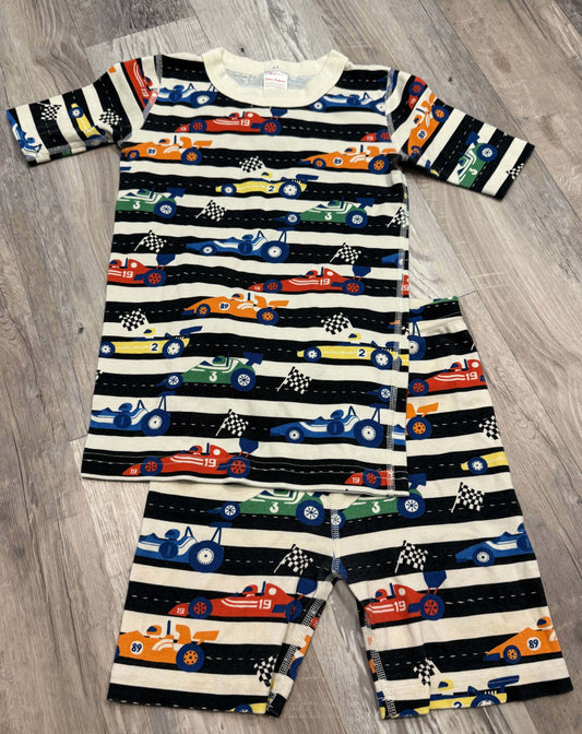 Seller #12 Boys Size 140cm/10 Hanna Andersson Race Car Short Sleeve Pajamas