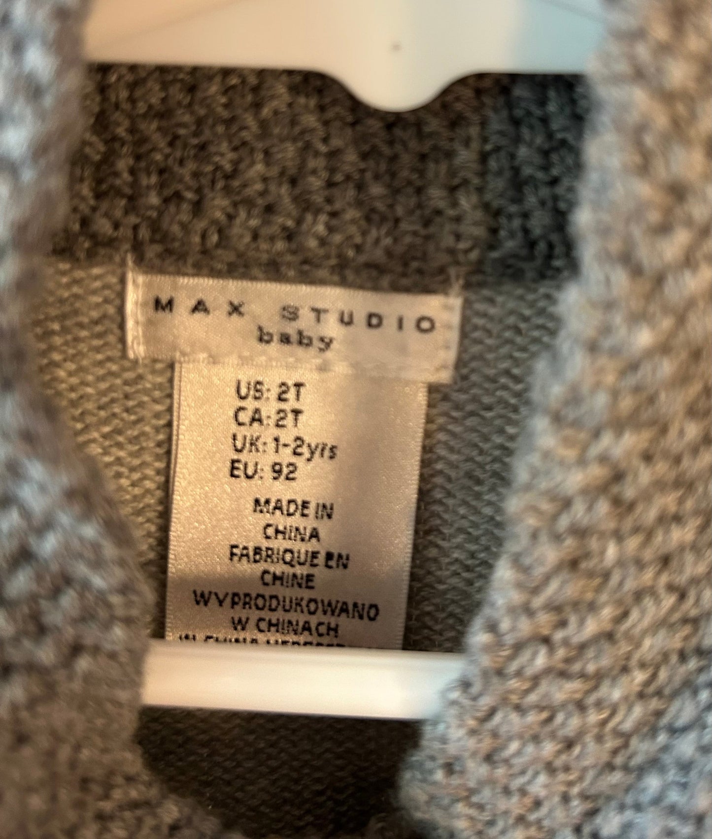 Reduced - Seller #18 Max Studio Baby sweater girls size 2T