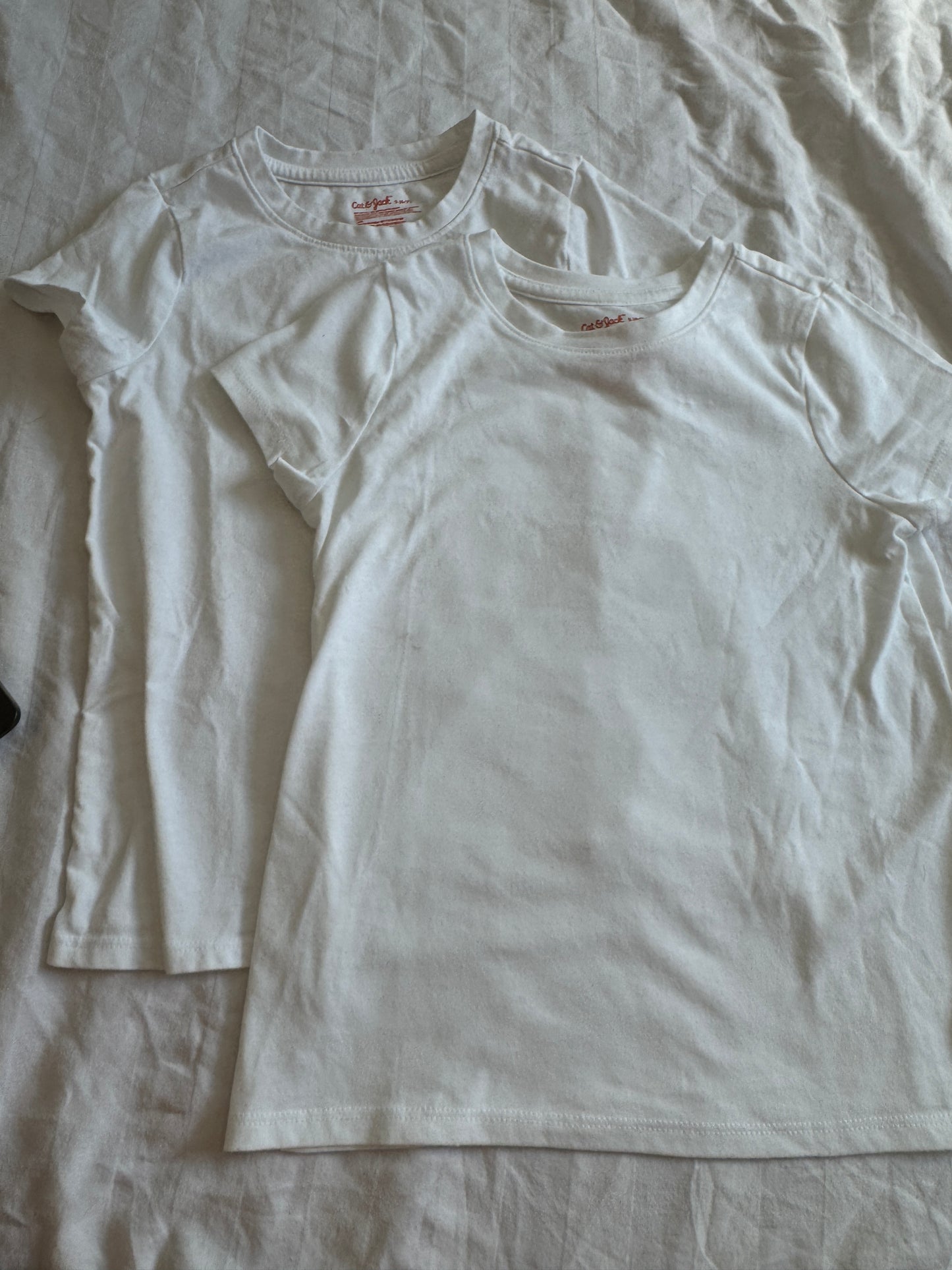Seller #22 - 2 (washed but never worn) Cat & Jack girls’ tshirts - size 6/7 - LIKE NEW