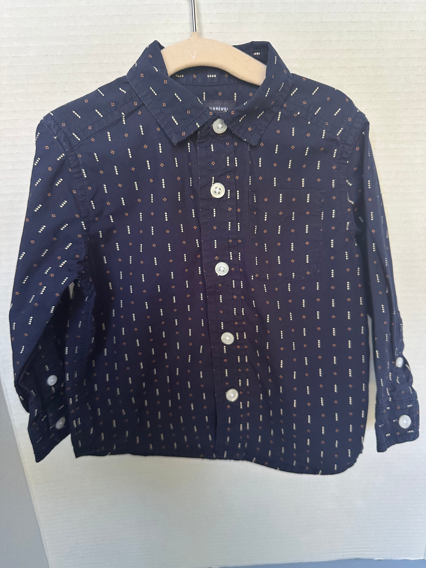 #146 The Children’s Place Navy Button Up Boys 12M