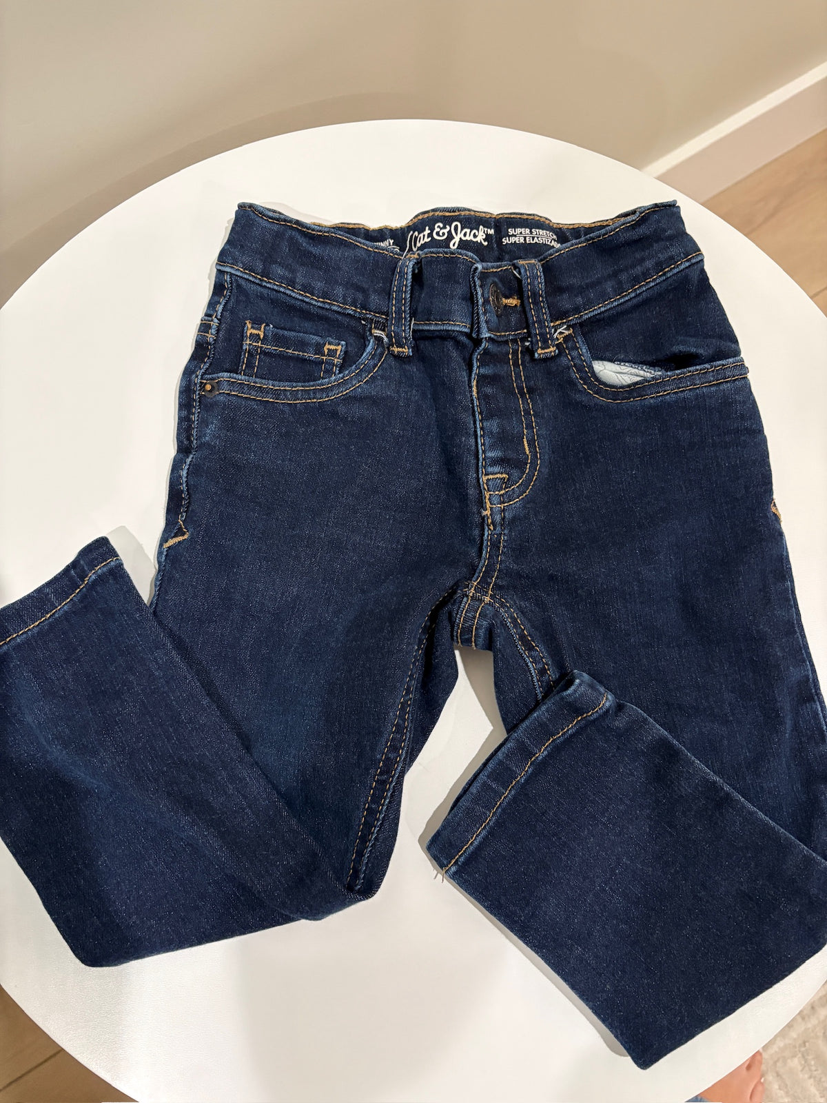 Seller #105 -  3T Girls Cat & Jack Dark Wash Skinny Jeans VGUC