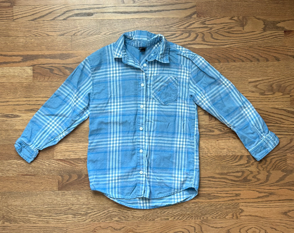 #74 Girls Art Class Flannel Shirt - M (8)