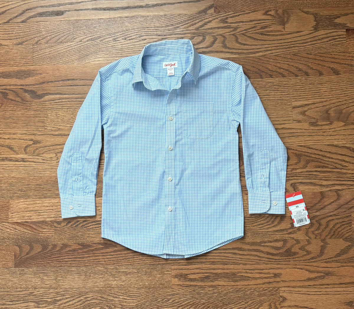 #74 NWT Boys Cat & Jack Dress Shirt - XS