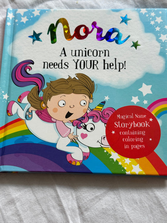 Seller #22 - Nora unicorn book - NEW