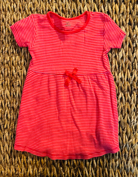 Red and Pink cotton dress 4t