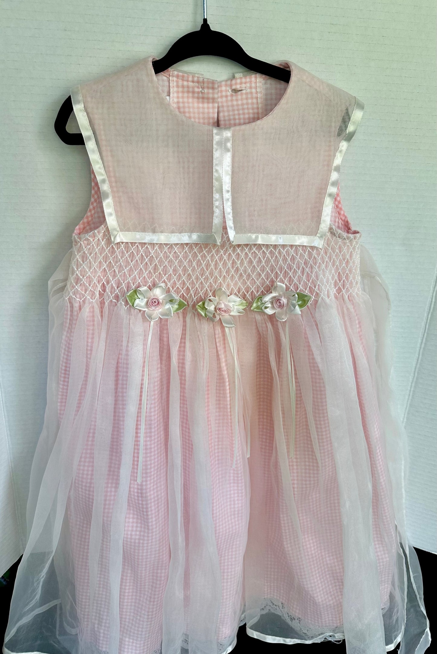 #146 Bonnie Jean Pink Spring Floral Dress Girls 4T