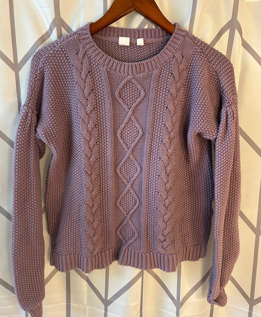 Reduced! Seller #18 Gap Kids Purple Cable Knit Girls Size 14-16