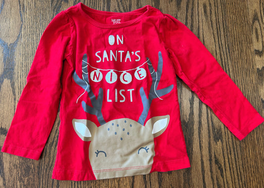 Seller 120, VGUC, Just One You, Girls Size 2T Christmas Shirt