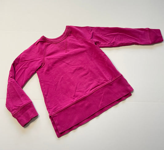 #121 Girls 3T Primary pink tunic length sweatshirt, VGUC