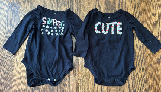 Seller 120, VGUC Girls 6M Onesies