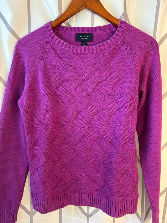 Reduced - Seller #18 Lands End Magenta Sweater Girls 14-16