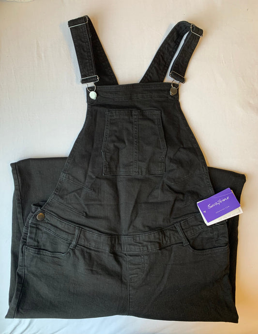 Seller #204 Seraphine UK Maternity 8 Petite Black Denim Overalls