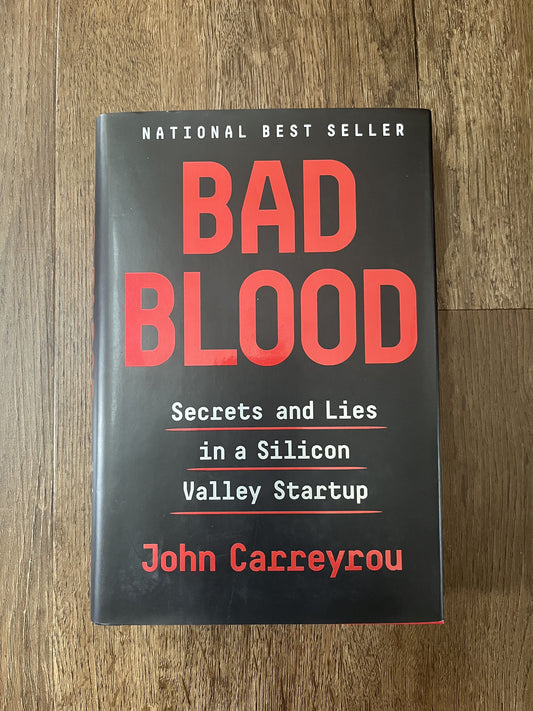 #124 EUC Bad Blood Hard Cover Book