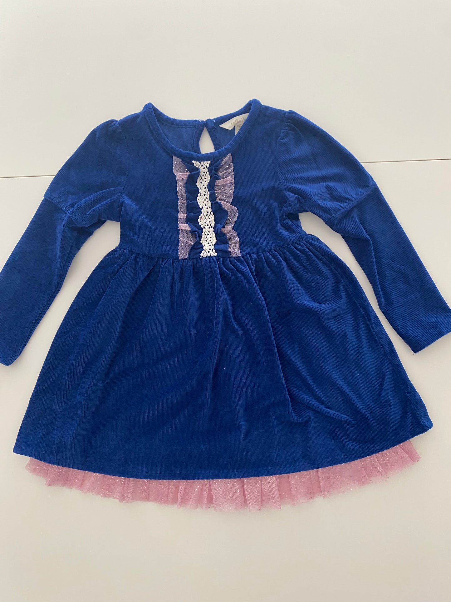 #117, Girls 4, Matilda Jane blue dress, VGUC