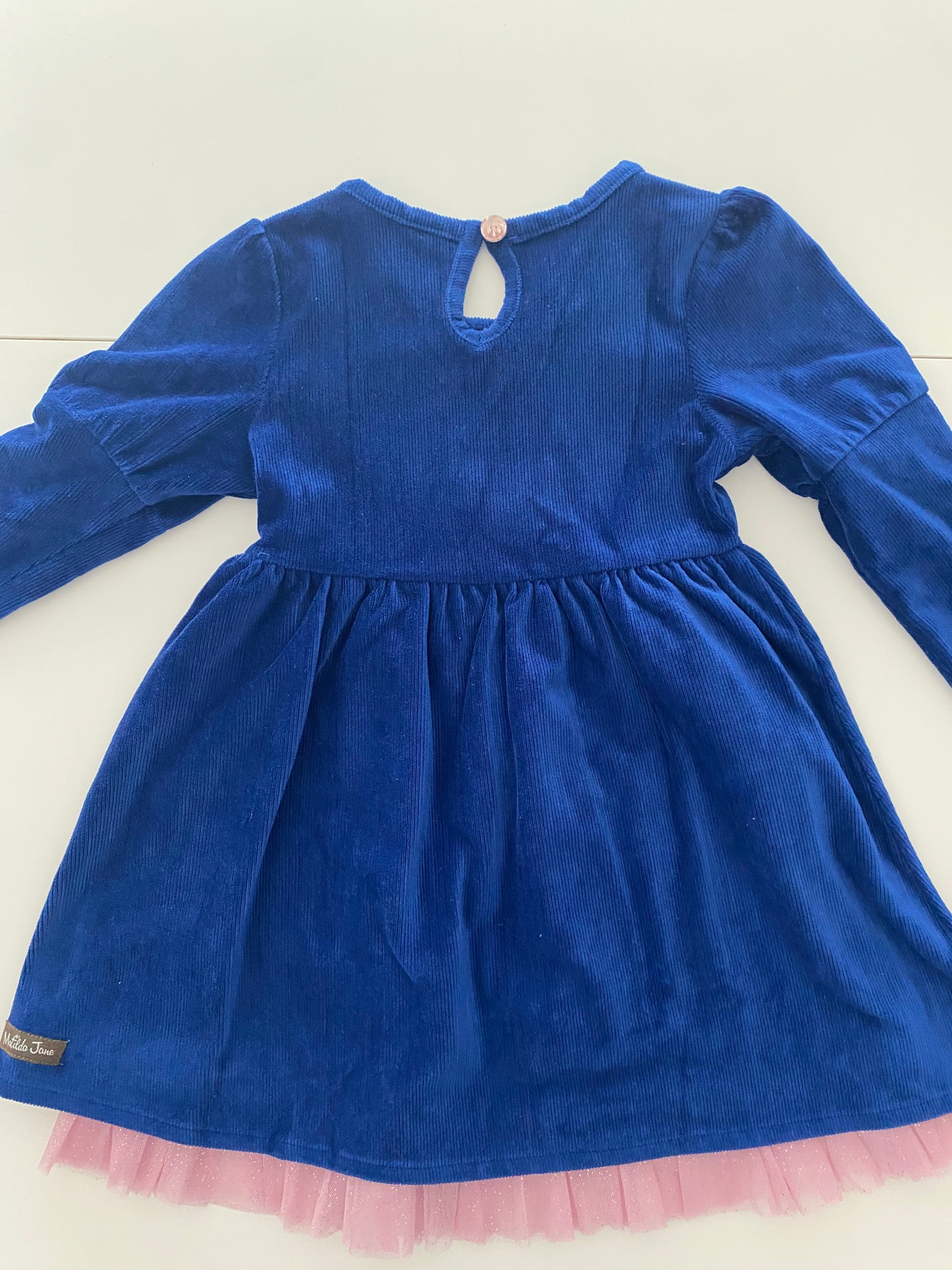 #117, Girls 4, Matilda Jane blue dress, VGUC