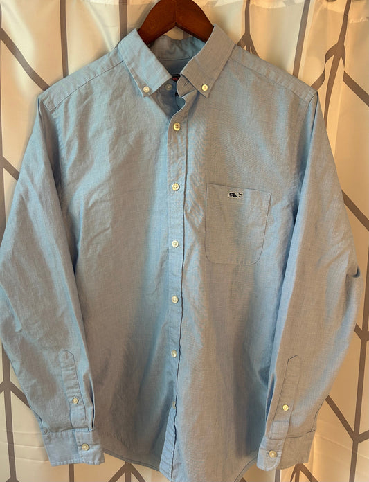 Reduced! Seller #18 Vineyard Vines blue button up men’s size small