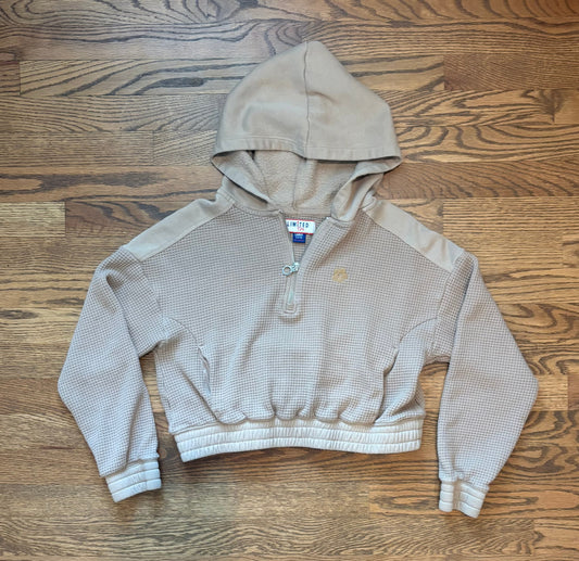 #74 Girls Limited Too Waffle Quarter Zip -  L (12/14)