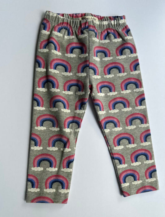 #146 Hatley Baby Gray Rainbow Leggings Girls 12-18M