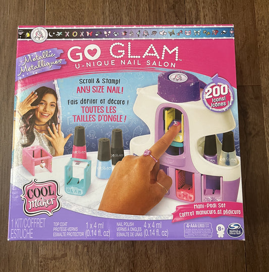 #124 NIB Cool Maker Go Glam Nail Salon Metallic Set