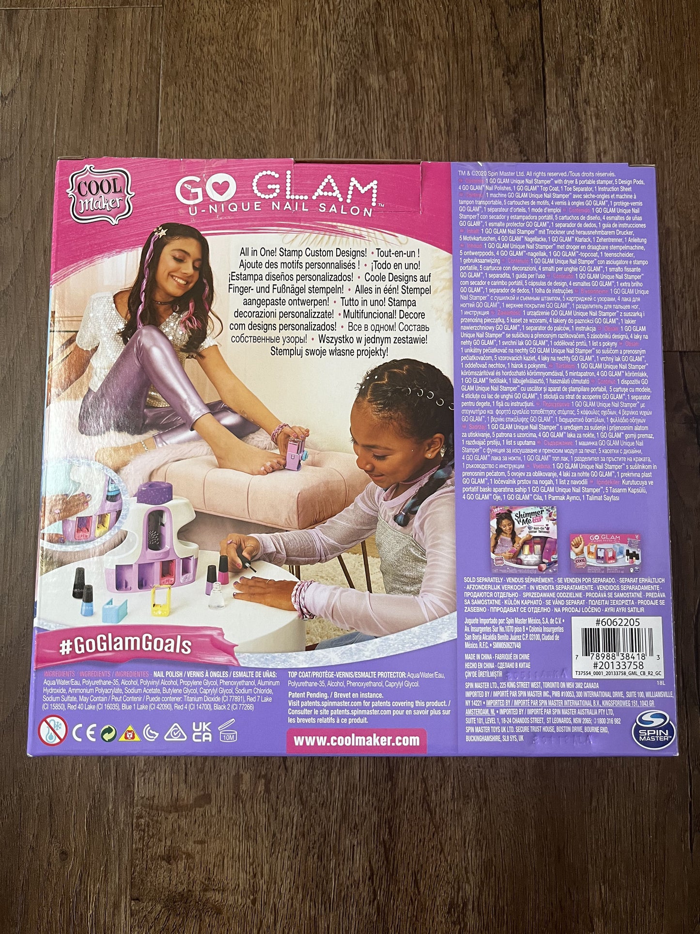 #124 NIB Cool Maker Go Glam Nail Salon Metallic Set