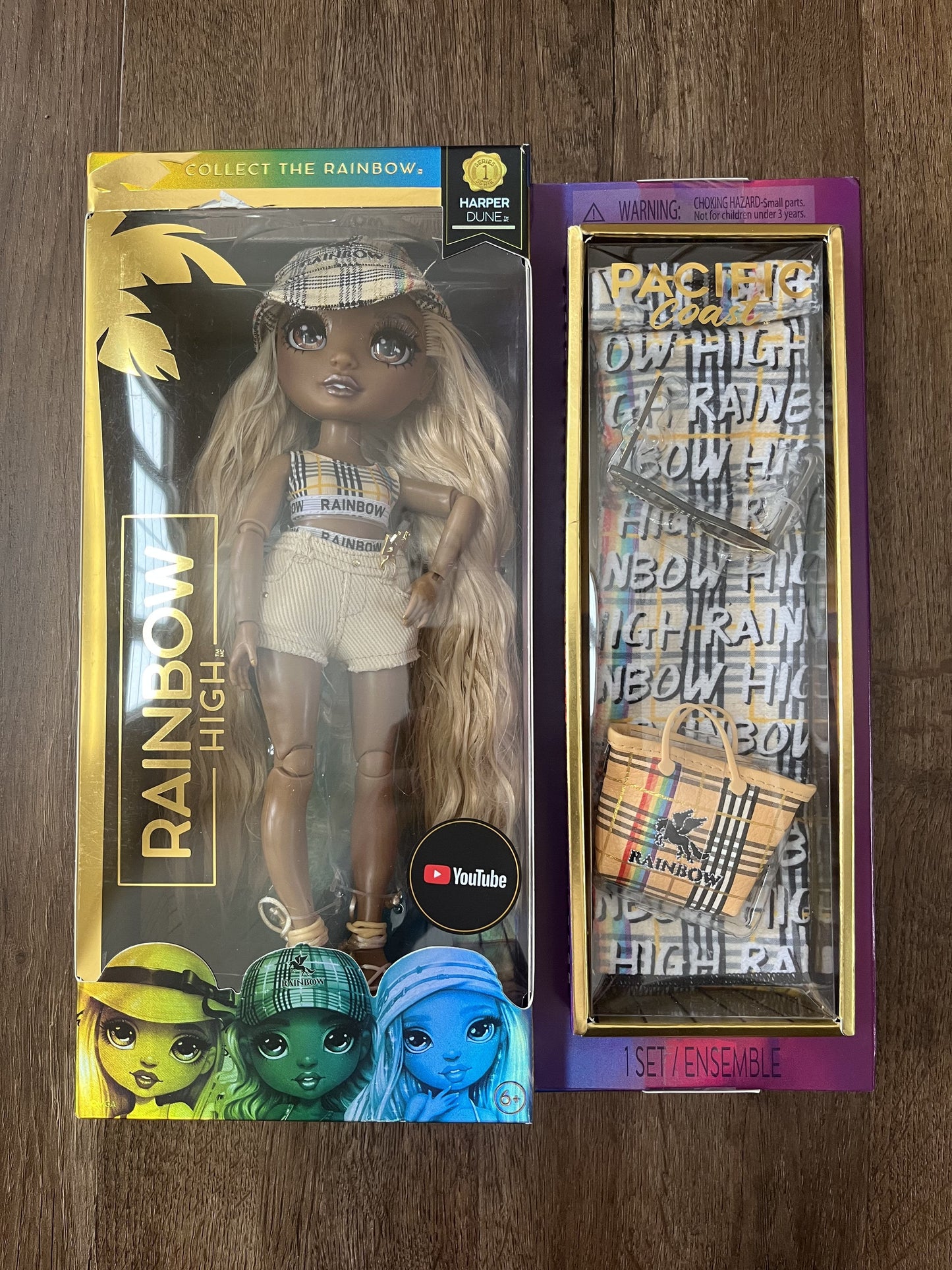#124 NIB Rainbow High Harper Dune Pacific Coast Doll