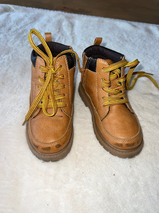 #46 Boys size 10 carters "work boots" guc