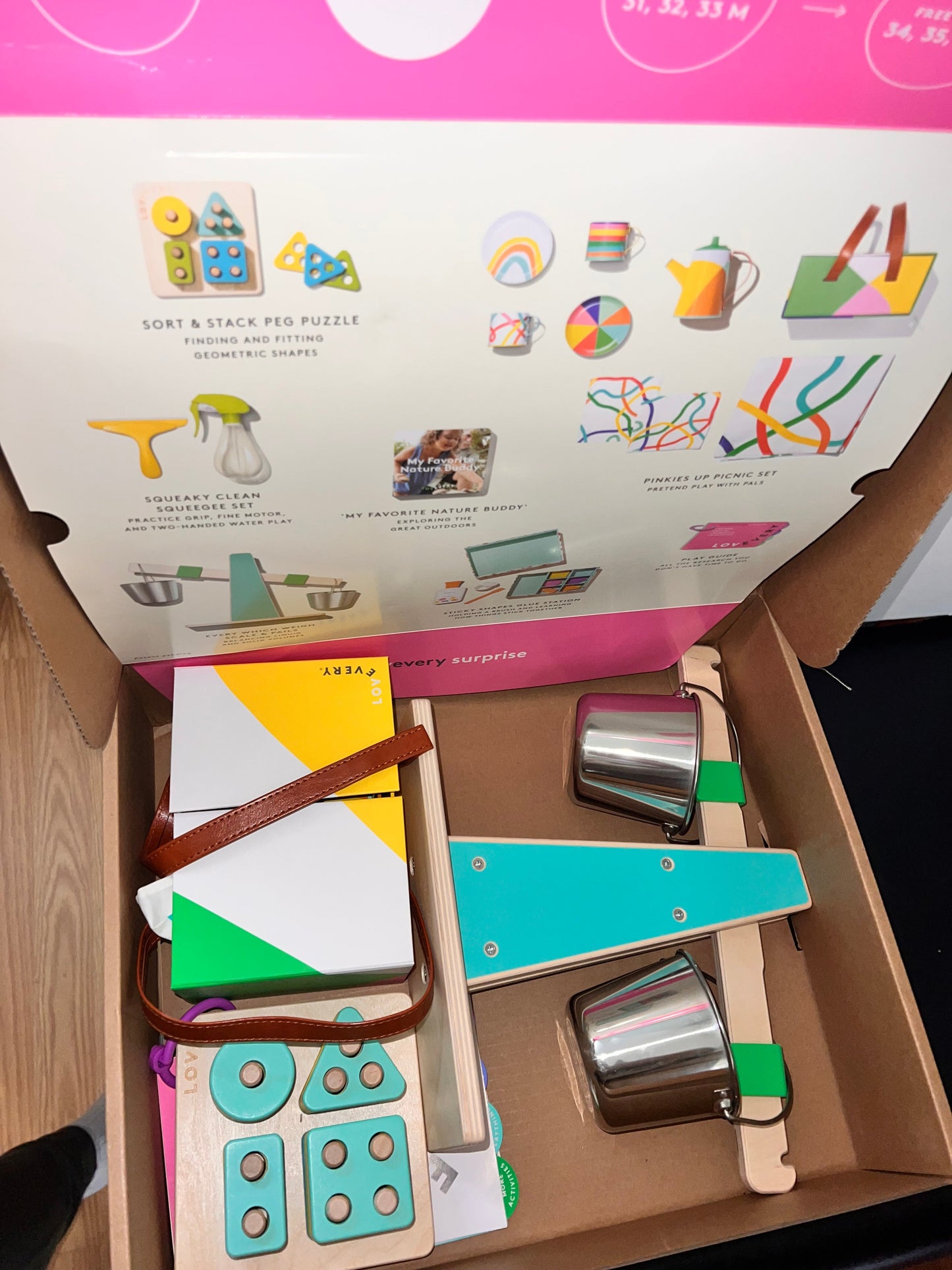 178 Lovevery The Enthusiast play kit 28, 29, 30 months (incomplete set)