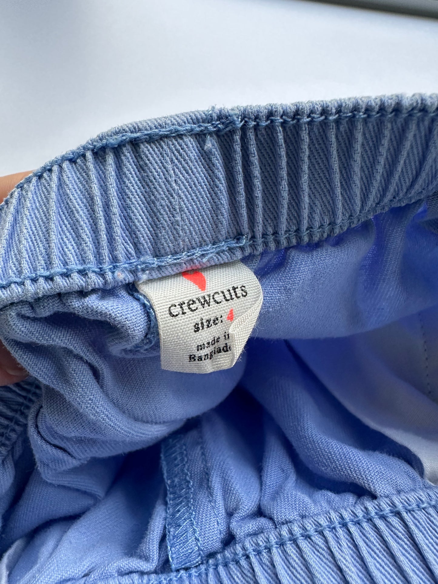 #146 Crewcuts Periwinkle Blue Ruffle Shorts Girls 4T