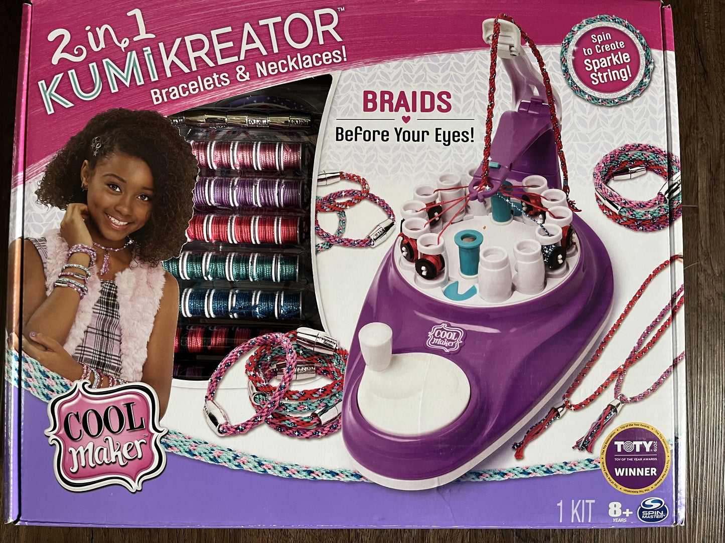 #124 NIB Cool Maker 2 in 1 KumiKreator Braided Bracelet & Necklace Kit