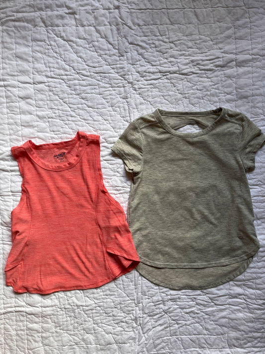Girls Athletic Old Navy Tank and GappTee Size Small