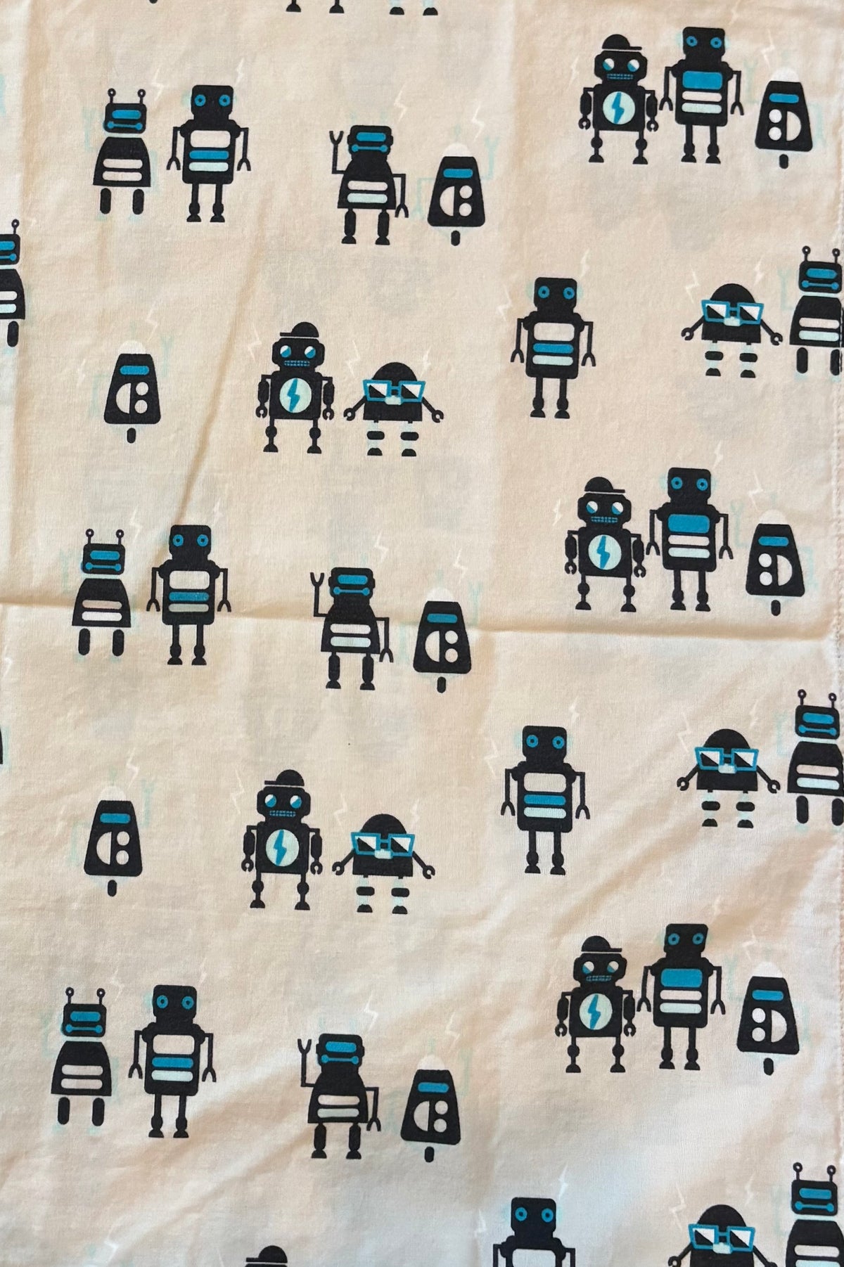 #74 Robot Pillow Fort Sheet Set -  Full/Queen
