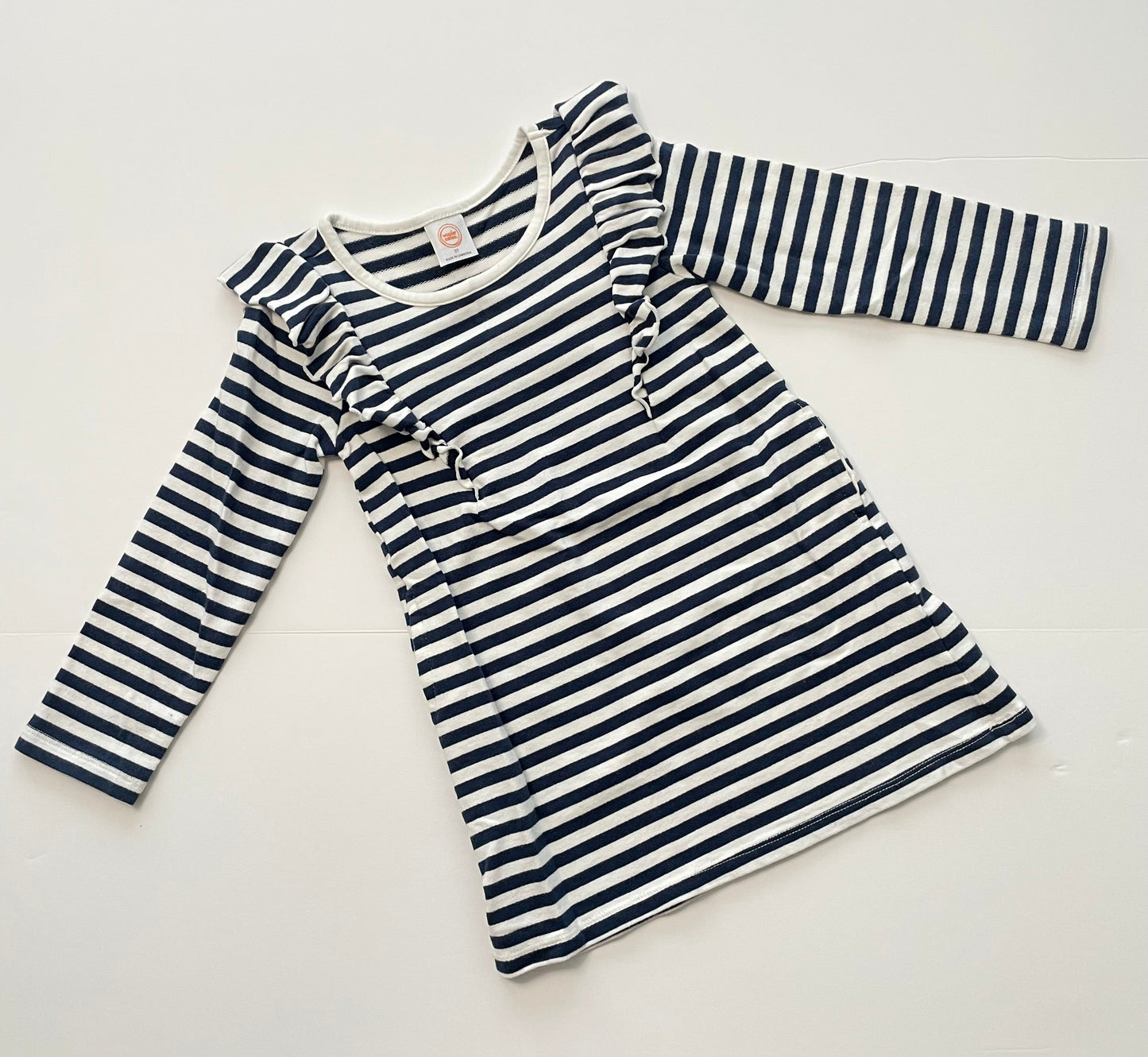 #121 Girls 3T Wonder Nation stripe jersey knit dress, EUC