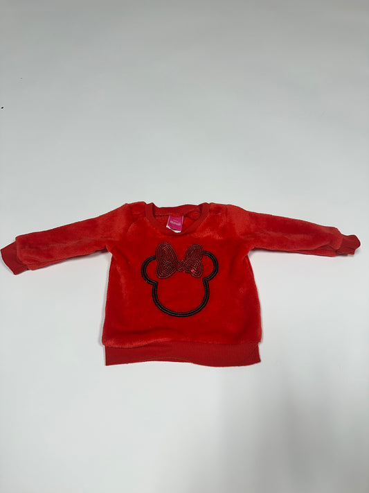 #87 girls Disney Jr mickey crewneck, fleece 12months