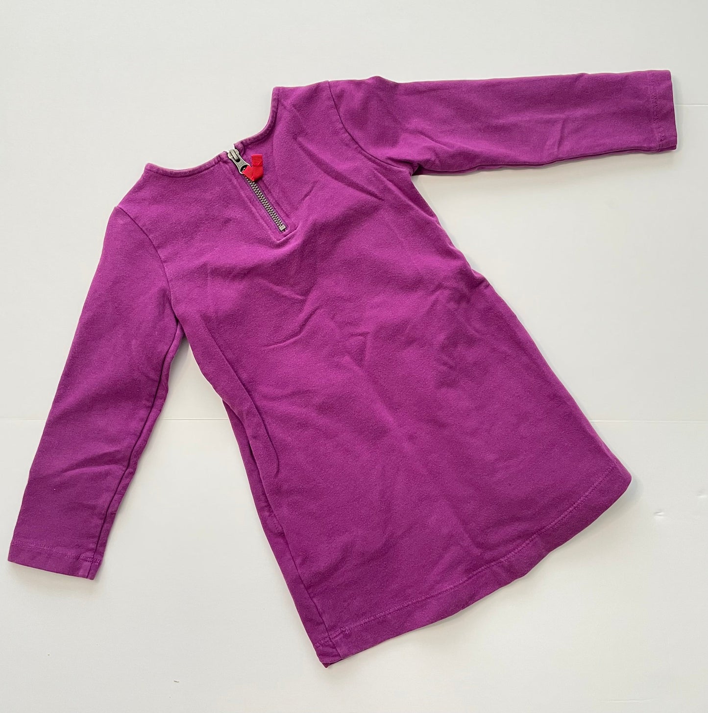 #121 Girls 3T Primary purple dress with zipper back, VGUC
