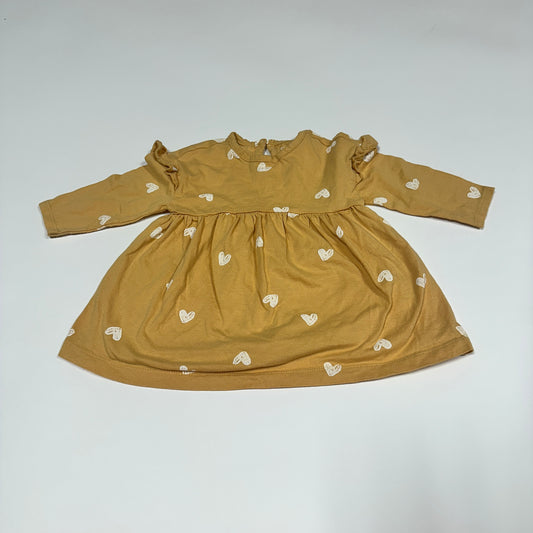 #87 Carters girls long sleeve dress 9 month