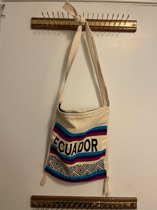 Canvas bag with zipper - Ecuador