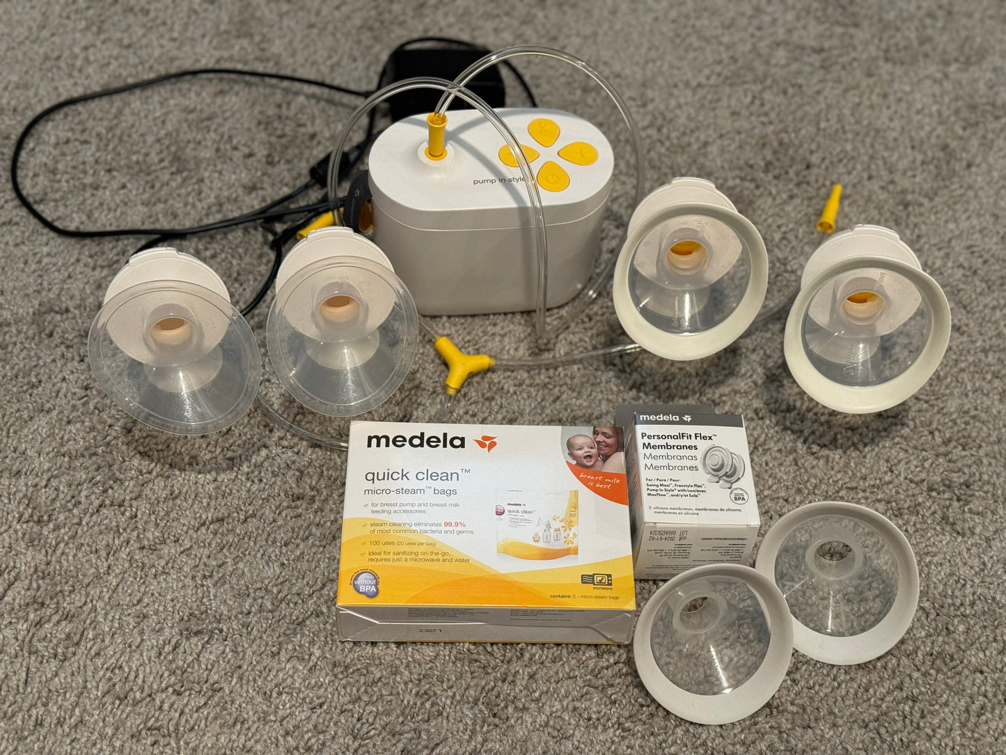 #87 Medela Pump In Style Pump with Accessories
