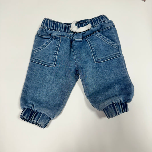 #87 Cat and Jack newborn girls jean joggers