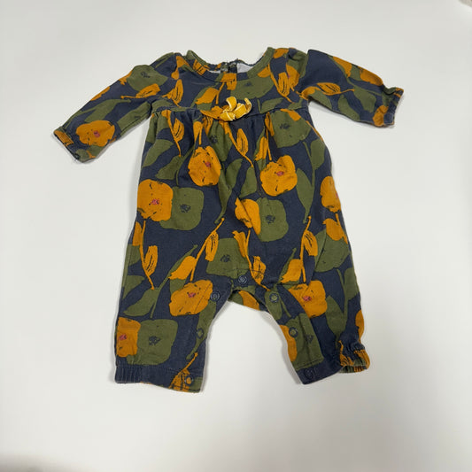 #87 carters girls newborn romper