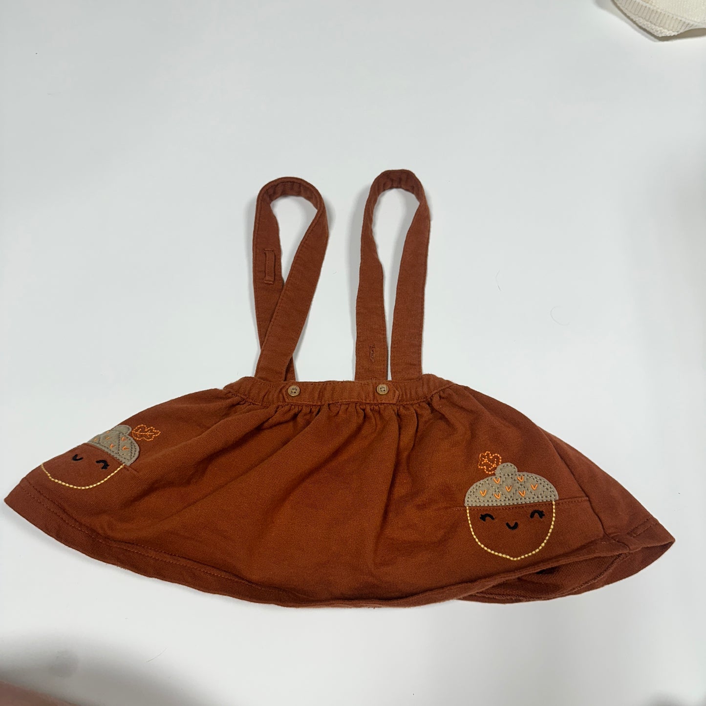 #87 girls 6 month acorn outfit
