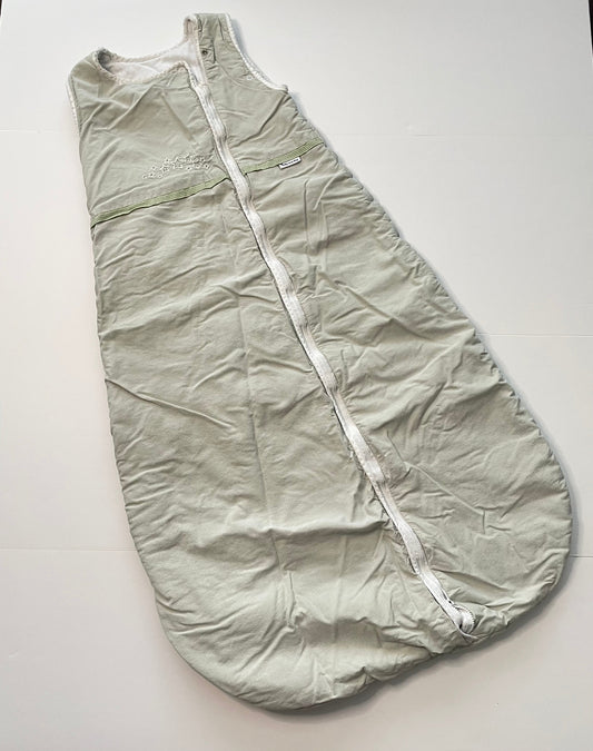 #121 Baby in a Bag cotton green sleep sack, VGUC