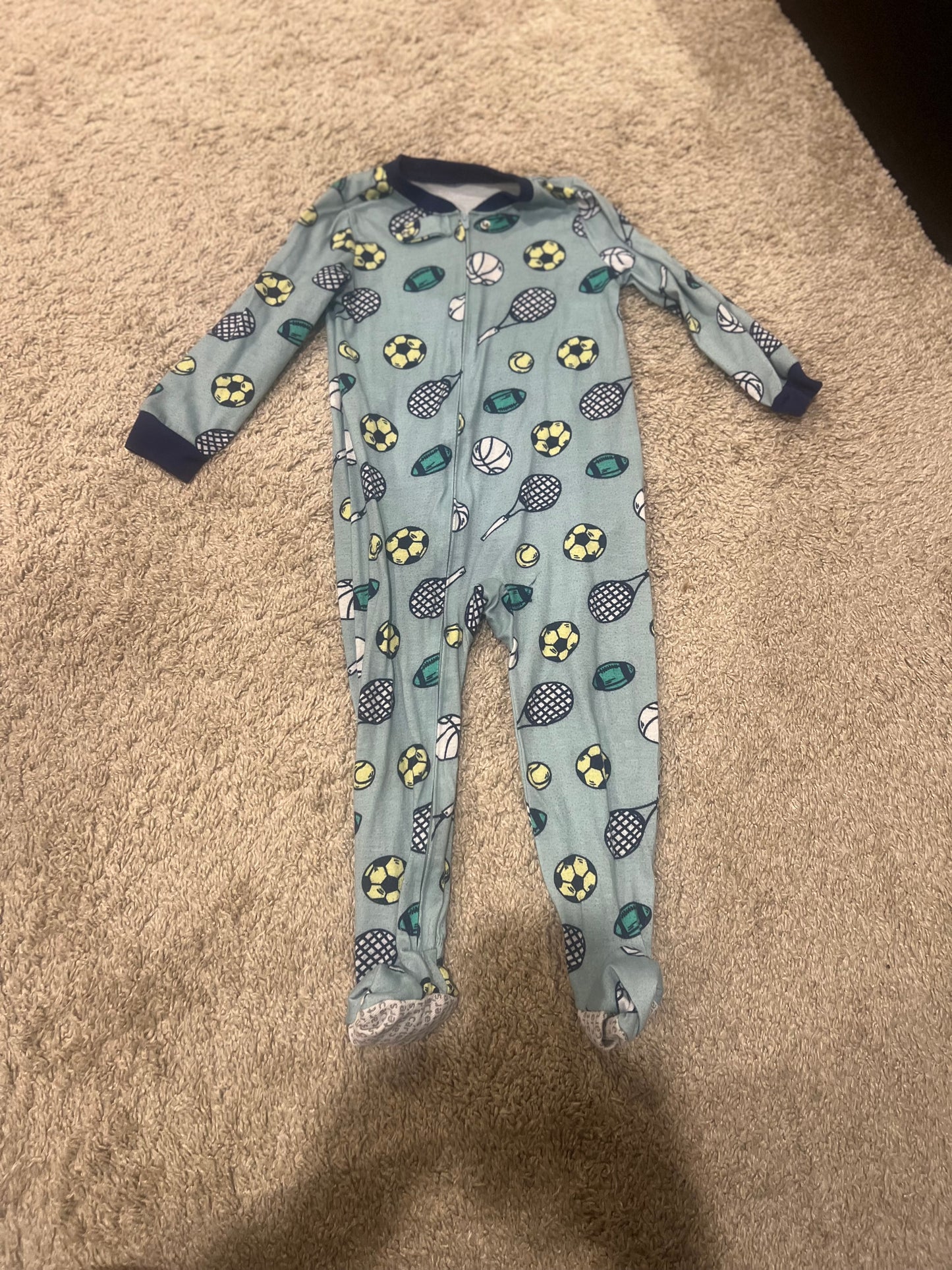 #53 Carters 3T Sports Pajamas