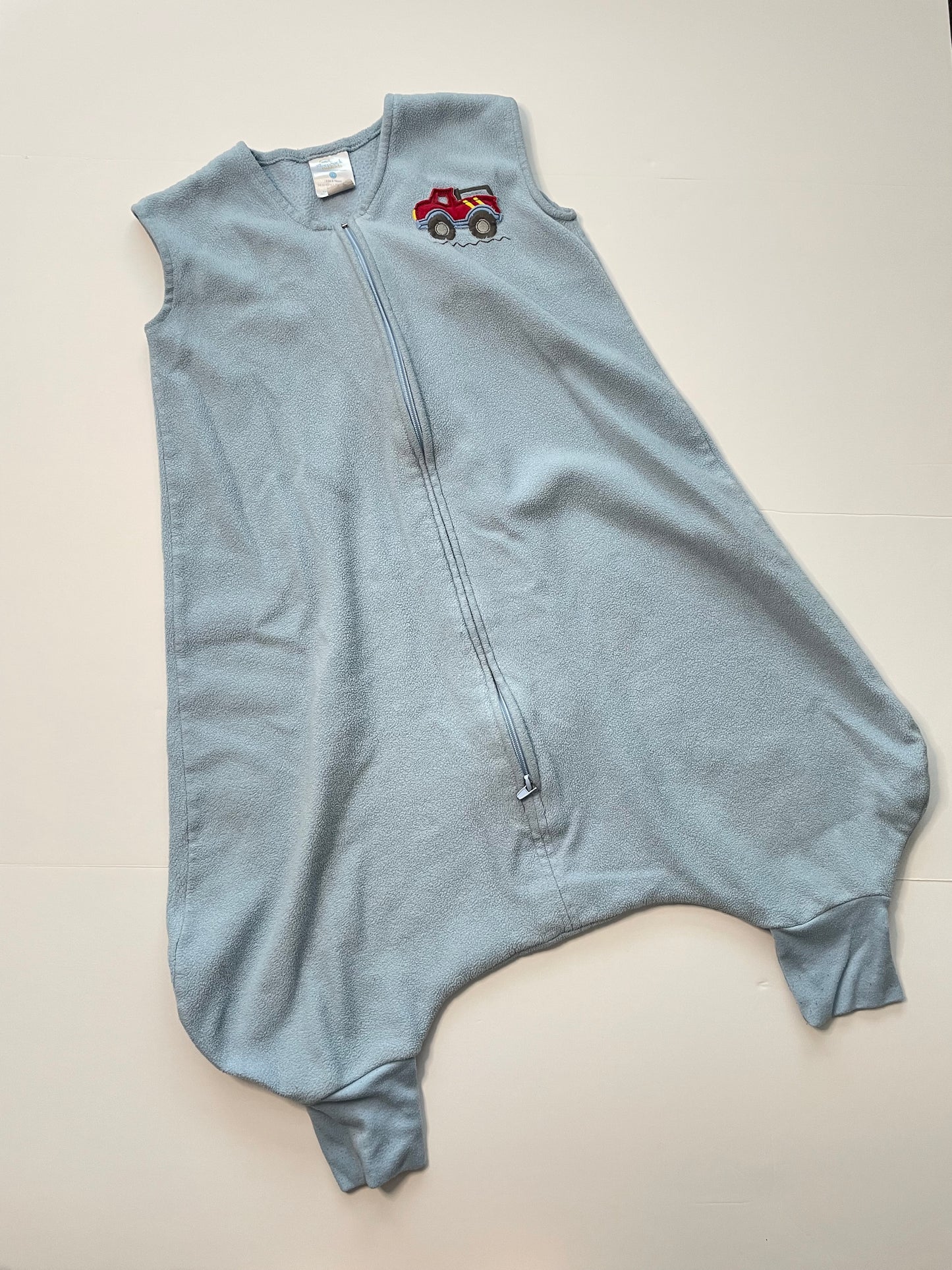 #121 Halo 2-3T/34-40"/25-30lbs fleece wearable sleep sack with footholds, GUC (2 of 2 available)