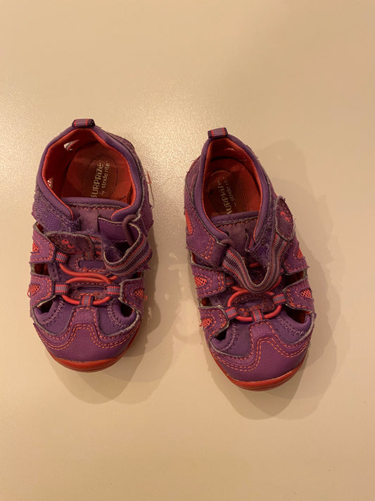 Surprize by Stride Rite Purple and Pink Sandals Girls Size 6