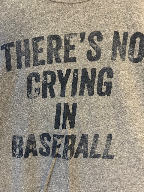 #18 Reduced! No Crying in Baseball tee womens large