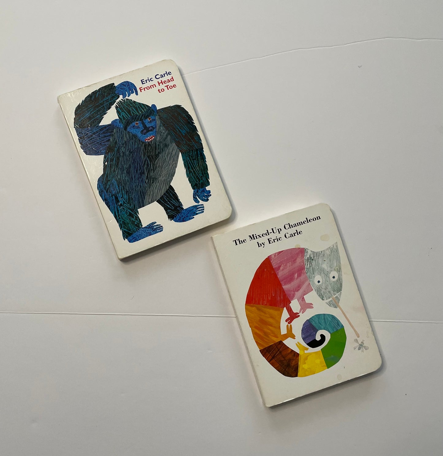 #121 Set of two Eric Carle books, From Head to Toe, The Mixed-Up Chameleon, GUC/VGUC