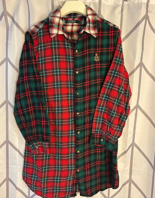 Reduced! Seller #18 Ralph Lauren plaid flannel nightshirt size L